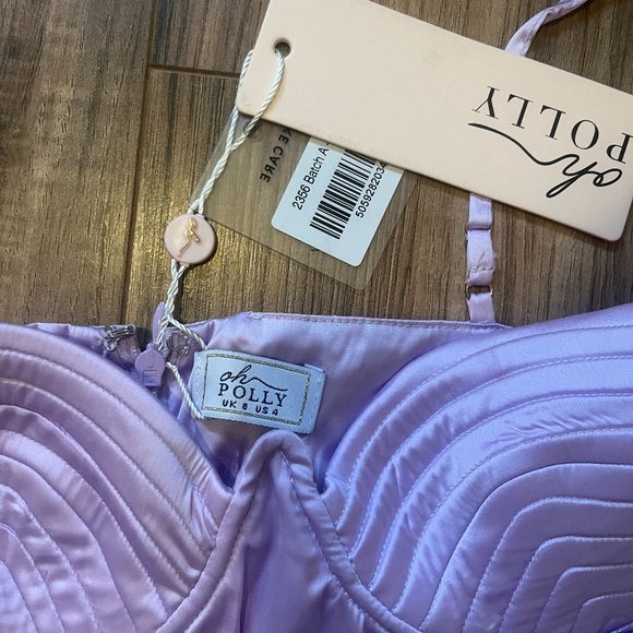 OH POLLY- PURPLE CORSET DRESS - Picture 2 of 2